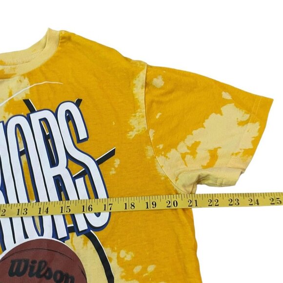 Golden State Warriors T-Shirt Men’s Size M Yellow Tie-Dye Retro NBA Basketball - Picture 3 of 5